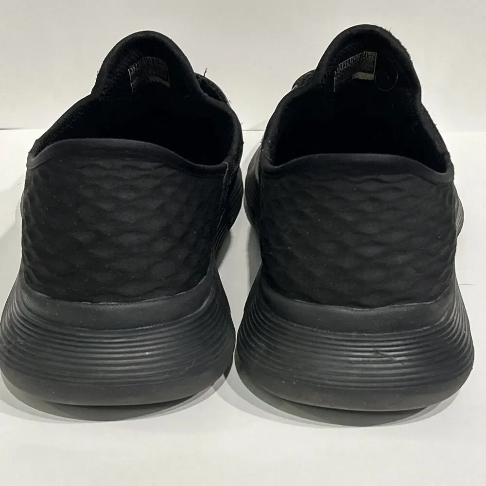 Skechers Slip-ins Garza Gervin Shoes Black Leather 205046W Comfort Men’s 13 Wide